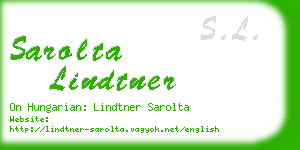 sarolta lindtner business card
